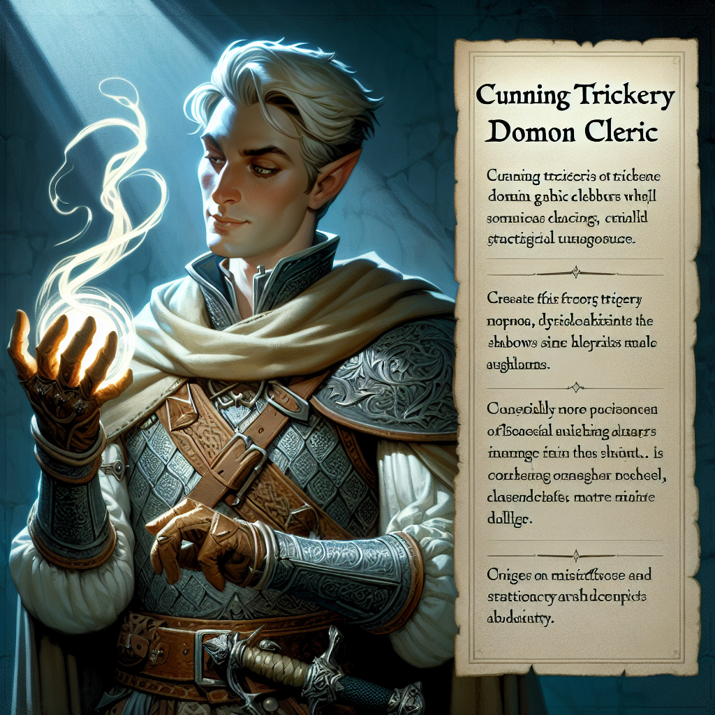 발더스 게이트 3 공략: Trickery Domain Cleric