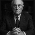 Franklin D. Roosevelt - "When you reach the end of your rope, tie a knot in it and hang on.