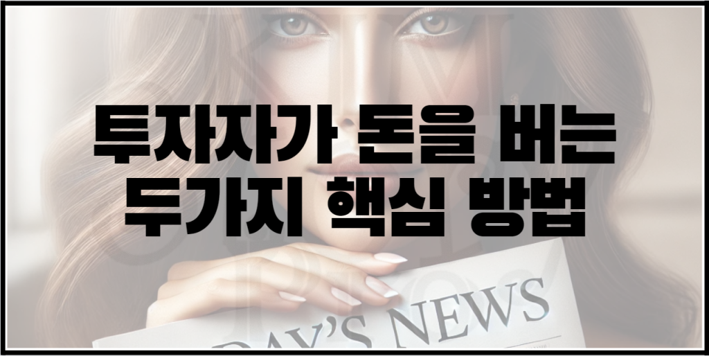 투자자가 돈을 버는 방법 2가지에 대해서 알아보자