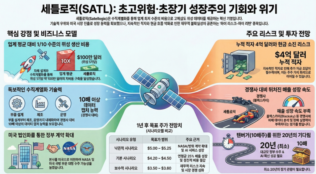 새틀로직(Satellogic)(SATL) 주가전망 및 투자전략 7 새틀로직