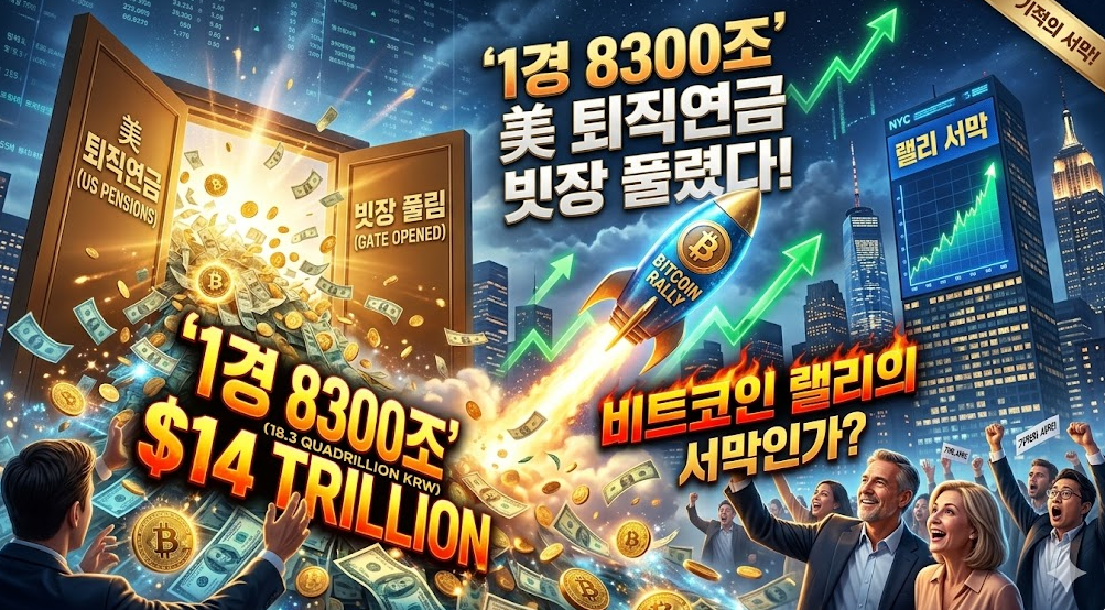 '1경 8300조' 美 퇴직연금 빗장 풀렸다! 비트코인 랠리의 서막인가?